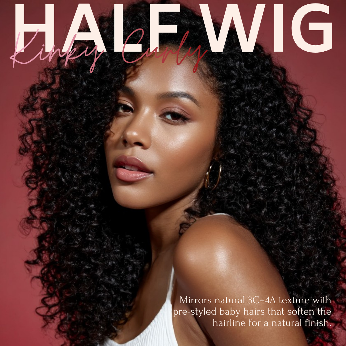 Kinky Curly Half Wigs