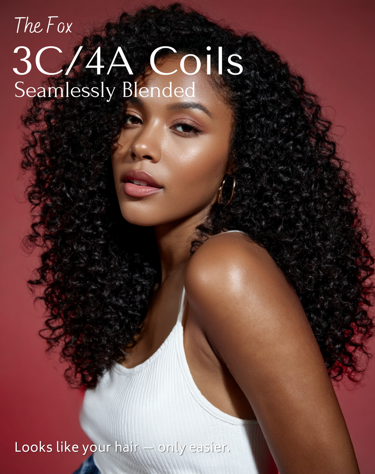 Glueless Burmese Curly Human Hair Half Wig | Seamless Blend
