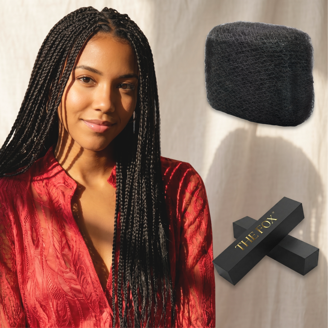 The Fox 1 PCS Afro Kinky Bulk Human Hair 100% Human Hair, Ideal for Braiding, Twists, Dreadlocks, Loc Repair, Kid-Friendly