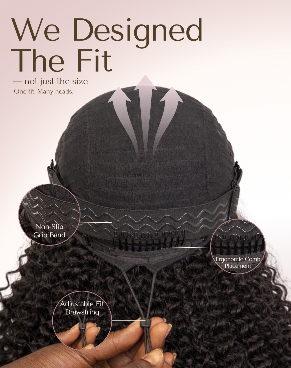 Glueless Burmese Curly Human Hair Half Wig | Seamless Blend