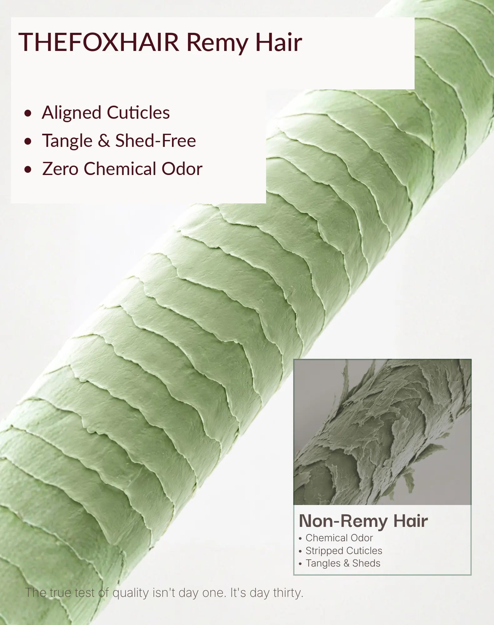 THE FOX Feather Crochet Human Hair Extensions - Natural Black