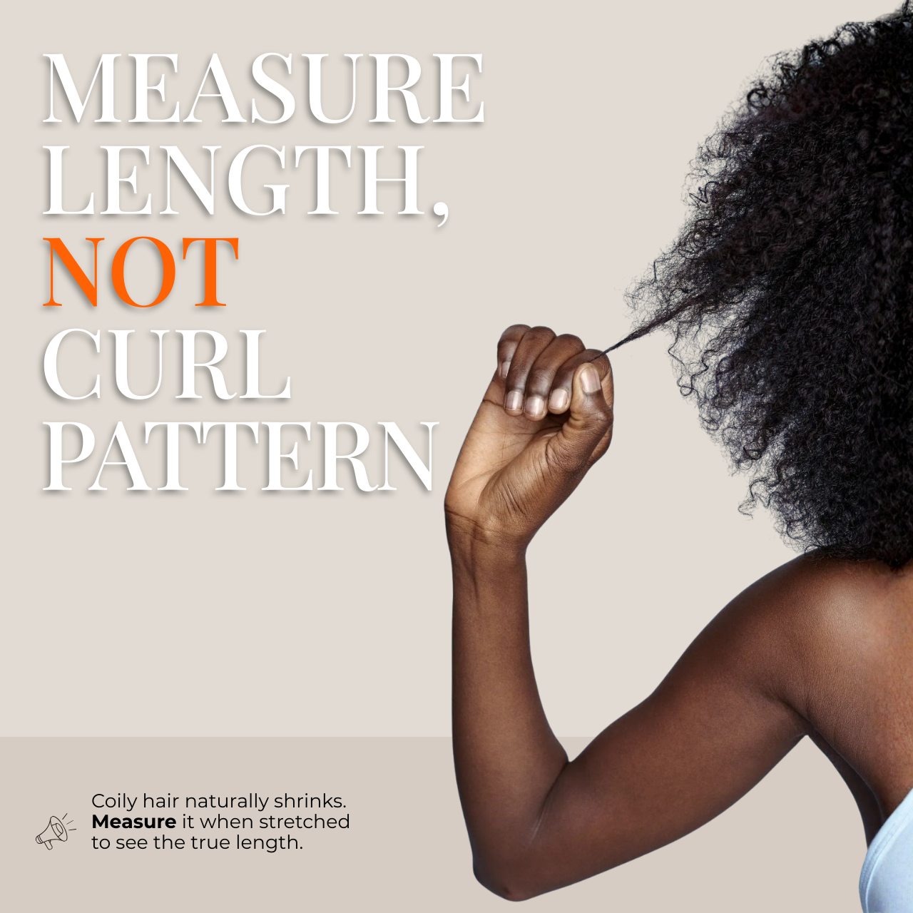 Afro kinky bulk human hair bundle showing natural coily texture