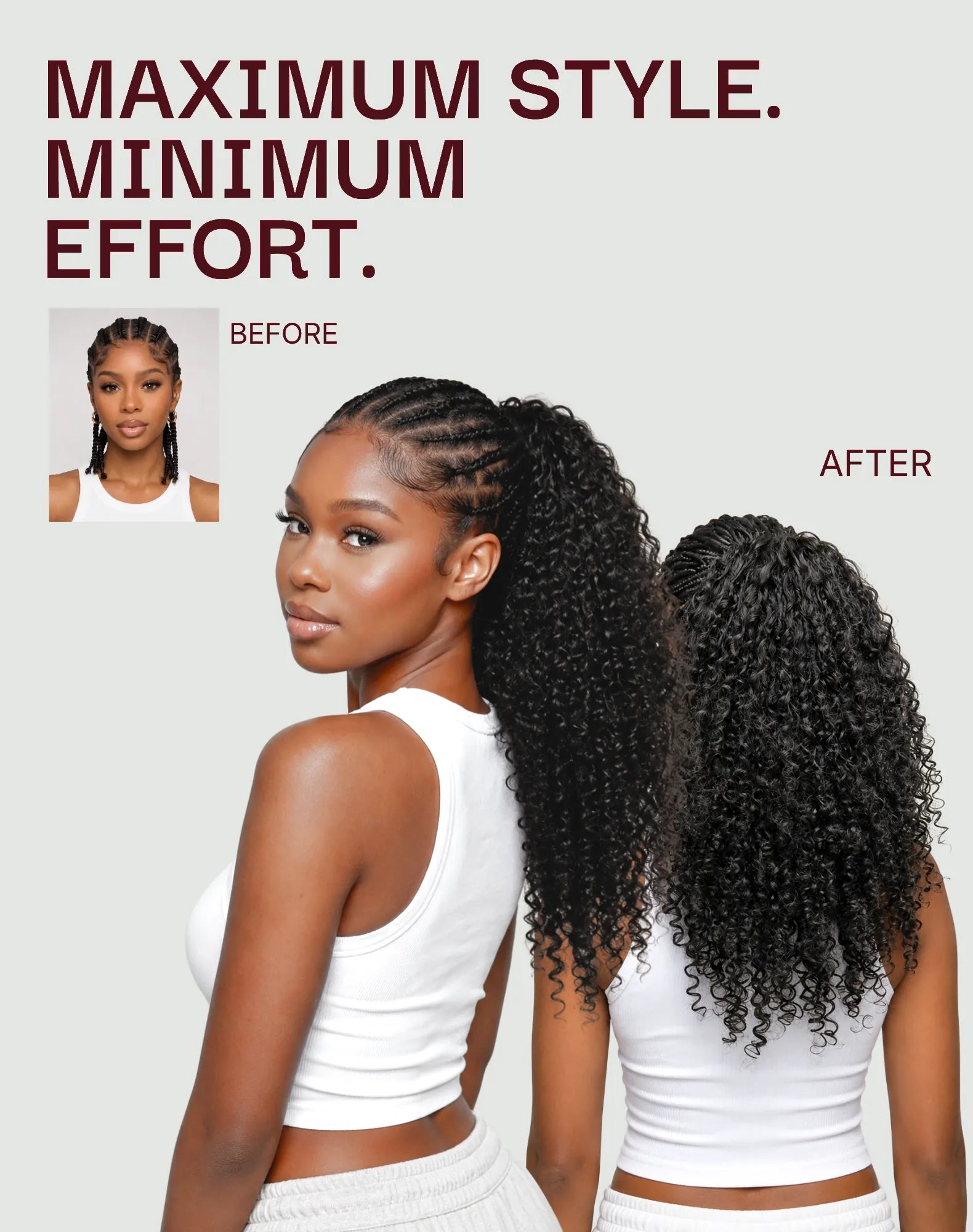 THE FOX Feather Crochet Human Hair Extensions - Natural Black