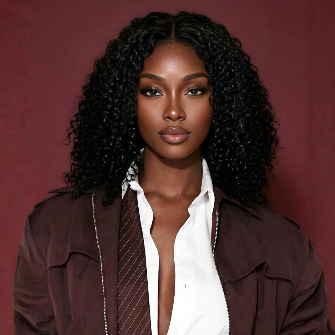 18 inch kinky curly half wig human hair length example