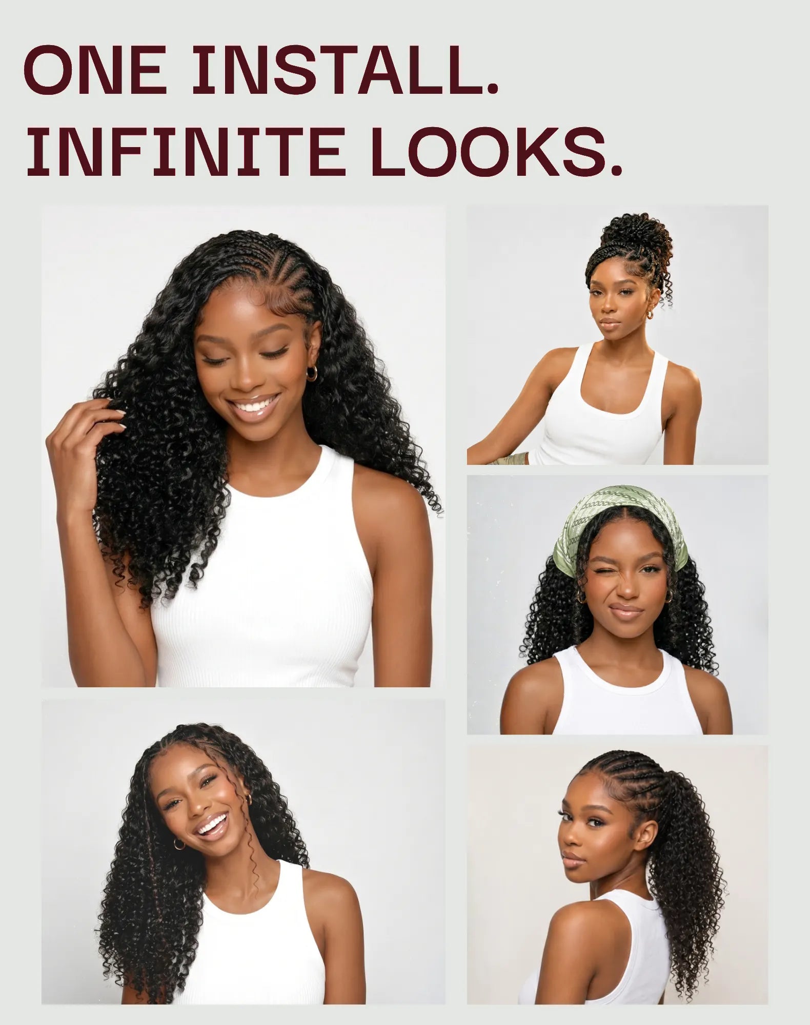 THE FOX Feather Crochet Human Hair Extensions - Natural Black