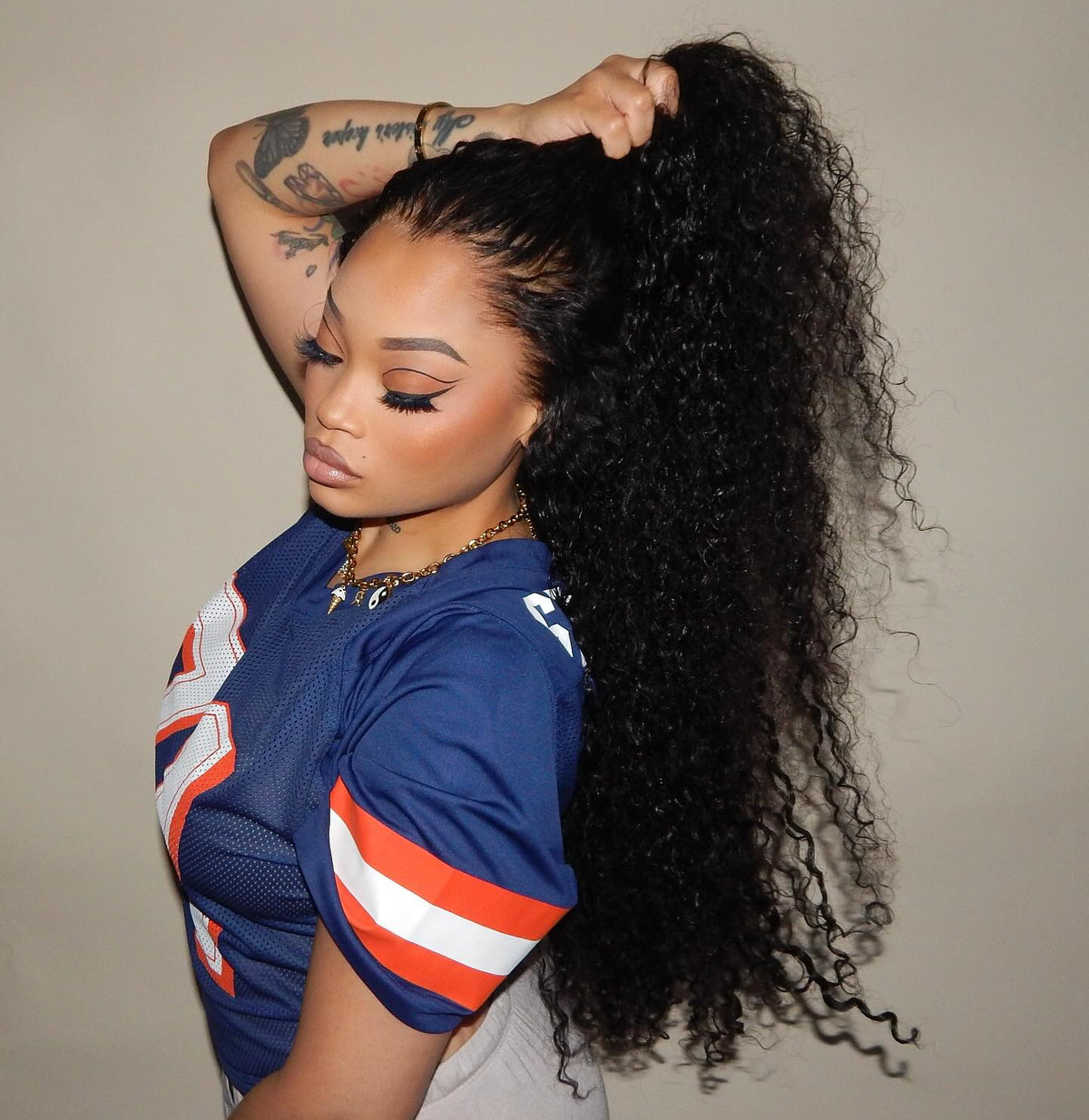 THE FOX 13x6 HD Lace Burmese Curly Three-Go Glueless Wig | Finger Coil & Drawstring